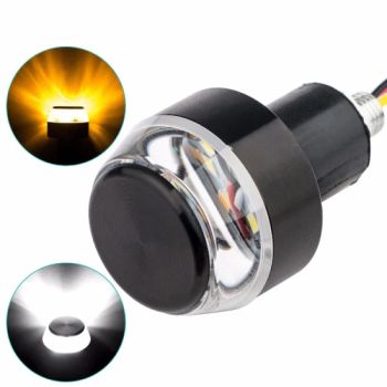 Raych Custom 2PCS Handlebar Side Marker Indicator Blinker Motorcycle Handle Bar End Motorcycle Running Lights LED Turn Signals - Guangzhou Raych Electronic Technology Co., Ltd. - China