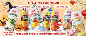 FRUIT JUIC - OEM/ODM/PRIVATE LABEL Shelf Life 18 MONTHS Ingredients Fresh ingredients Brand Name OEM/PRIVATE LABEL & VINUT - NAM VIET FOODS AND BEVERAGE JOINT STOCK COMPANY - Vietnam