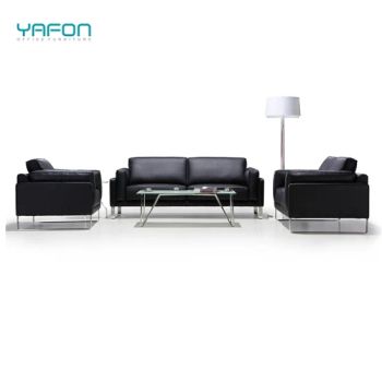High Quality Modern Black Synthetic Leather Office Sofa Set Office Furniture Sofa - Guangzhou yafon furniture manufacturing co.LTD - China