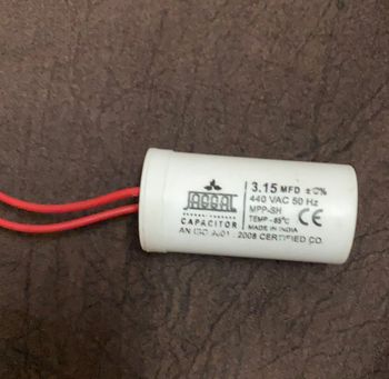 Jaggal Aluminium Electrolytic Fan Power Capacitor Color White Brand Jaggal Tolerance 10% Material Ceramic Capacitor Size 5 - SSK Enterprises - India