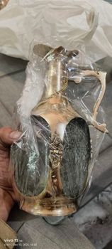 Gold Plated Brass Wine Bottle Holder Style Vintage Material Brass Mounting Type Table Top Bottle Capacity 1 Bottle Bottle Orientation - Hardware Lighting Co. - India