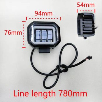 Electric Bicycle Front Lights 60V 48V Universal Voltage E Bike Super Bright Car Headlights - Guangzhou Defeima Vehicle Industry Co., Ltd. - China