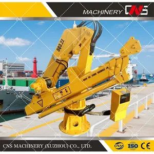 Swing Arm Hoisting Small Mobile Shipyard Jib Crane Travel Lift Boat Deck Crane Marine Crane for Construction - CNS Machinery (Xuzhou) Co., Ltd. - China