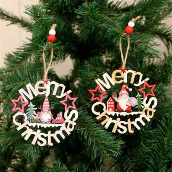 Christmas Hanging Decorations Wooden Christmas Tree Ornament Holiday Gift Home Party Supplies - Skylark Network Co., Ltd. - China