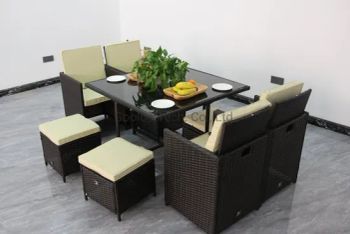 Easy Clean and Stack Space Saved Restaurant furniture Sets Color Brown Style Modern Fixed Unfixed Condition New Trademark - Gooloo Tech. Co., Ltd. - China