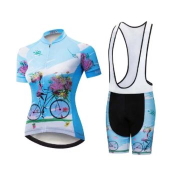 Custom Design Cycling Clothing Women Bike Clothes Short Sleeve Cycling Jersey - Quanzhou Qifeng Textile Co., Ltd. - China