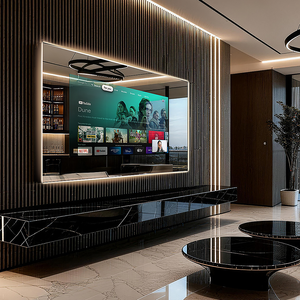MIRROH.AI Luxury Smart Mirror TV Android WiFi Magic Mirror Television for Living Room Hotel Decorative Waterproof Mirror TV - Jackson DC - Algeria