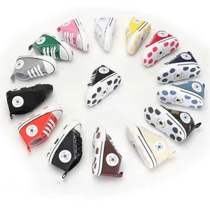 Wholesale Toddler Unisex Casual Boys Girls Breathable Canvas Sneakers Crib Pre Walker Baby Shoes - Yiwu Puhua Co., Ltd. - China