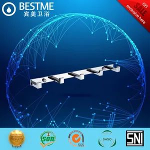 Foshan Coat Hotel Use Hooks Brass Copper Chrome Color Robe Hooks (BG-D004-5) - Foshan Benme Building Material Co., Ltd. - China