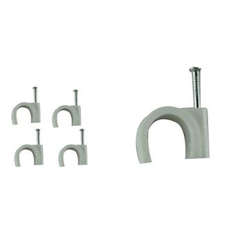 Plastic Cable Clip Type Solid Diameter All Clip Size All Finishing All Usage Cable Block Packaging Type All Quantity Per Pack - Shakti Tools & Hardware Store (Regd) - India