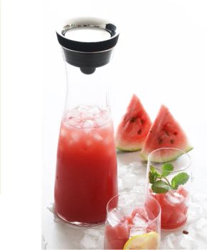 Larger Clear Drink Ware Supplies Cold Water Juice Tea Glass Pitcher Jugs Cups Sets with Wooden Lids - Hemera (Tianjin) Technology Development Limited - China