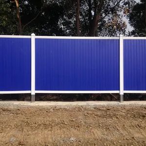 PVC Barrier Colorbond Steel Site Hoarding Panel for Durable Outdoor Temporary Construction Fencing - Shanghai Metisflow Metal Wire Mesh Manufacturing Co., Ltd. - China