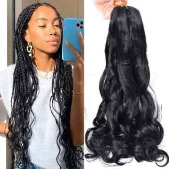 Loose Wave Spiral Curl Braids Synthetic Hair French Curls Braiding Hair Extensions - Henan Rebecca Hair Products Co.,Ltd - China