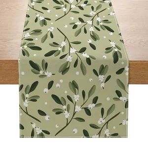 Rts Table Runner Linen Print 33x275cm Poly Acrylic AntiPilling Winter Home 1Y MOQ100 - Hangzhou Chosen Textile Co., Ltd - China