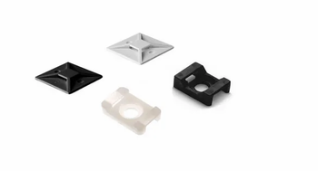 Black And Natural/White Tie Mounts Length 19 x 19,25 x 25 Std  Packing 100 Pcs Bag Tape Color White, Yellow Color Natural/White, - Altek Industrial Suppliers - India