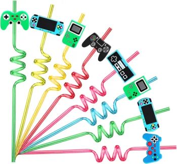 Video Game Party Gift Game Controller Drinking Straw Gift for Children Who Play Games at Parties, Birthday Party Supplies for Gamers, Game Party Supplies with - QUANZHOU LUCKY STAR LIGHT INDUSTRIAL ARTCRAFTS CO., LTD. - China