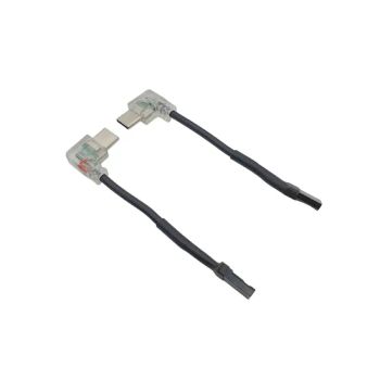 Angled Low Profile USB Micro Cable for Mobile Devices Jacket PVC Larkat Dwc Color Black Shielding Braid Trademark ESTAR Private Mold - Eternalstar Technology Co., Ltd. - China