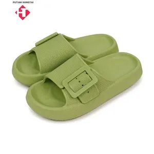 Fashionable Summer Flip Flops for Women Couple Sandals Color Green Origin China Material EVA Customized Yes Trademark - Fujian Putian Hongtai Imp & Exp Co., Ltd. - China