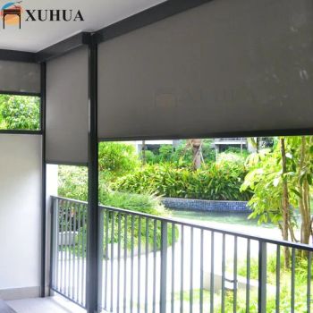 Xuhua Outdoor Blackout Motorized Patio Windproof Window Shades Shutters Vertical Blinds - Guangzhou Xuhua Sunshade Technology Co.,Ltd. - China