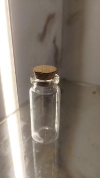 Empty glass bottle with cork 10ml For decoration and DIY - TRIPLE S GLOBAL - India