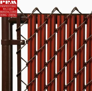Antil-UV 4.7cmx50m with 100 Copper Nail Chain Link Fence Privacy Tape Ridged Slats Insert for PE or PVC Chain Link Fence - Anping County Rongzheng Meshworks Group Co., Ltd. - China