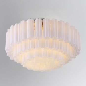 Crystorama Lighting Group White Addis 16 Light 32"W Flush - Brass - Gadgets LLC - United States