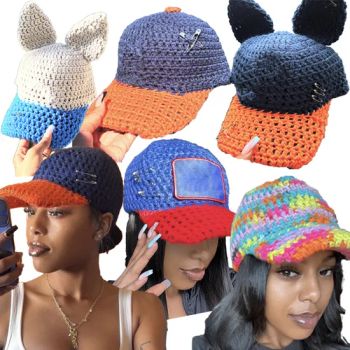 New Crochet Santa Caps Party Funny Unisex Teens Knitted Baseball Cap - Kunshan Kairui Clothes Co., Ltd. - China