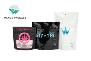1g 3.5g 7g Tobacco Edible Resealable Zipper Stand up Pouch Custom Waterproof Food Grade Plastic Flower Bud Seed Doypack Childproof Mylar Bag with Window - Zhejiang Wanle Packaging Co., Ltd. - China