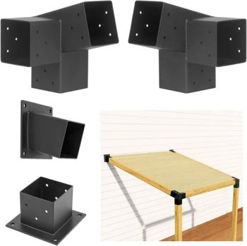 Post Base for Wooden Beams Pergola Bracket Kit Triangle Metal 2x4 4x4 Colorful 1Y - Cangzhou Futong Precision Manufacturing Co., Ltd - China