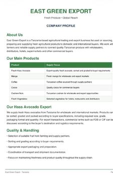 Hass avocado - Eastagro export company - Tanzania