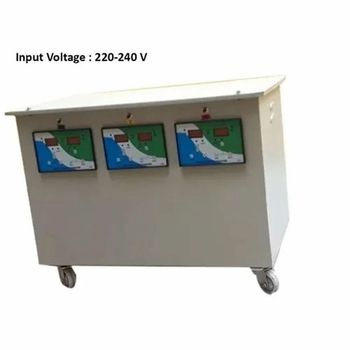 Single Phase Servo Voltage Stabilizer Efficiency 85% Phase Single Phase Input Voltage 240 V Mounting Type Floor Material Mild - Agrawal Technologies - India
