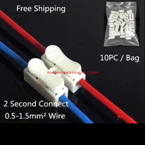 CH2 Quick Splice Lock Wire Connectors 2 Pins Electrical Cable Terminals 20X17.5X13.5mm for Easy Safe Splicing Into Wires - Honha Autoparts Group Co., Limited - China