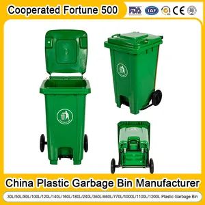 Outdoor HDPE 1100 Litre 660 Litre 360 Litre 240 Litre 120 Litre Waste Bin Tag Rubbish Plastic Garbage Can Trash Wheelie Dust Bins - Qingdao Preface Plast Co., Ltd. - China