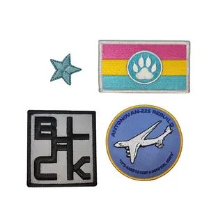 Custom Fabric Embroidered Patch Badges Sew Iron on Embroidery Patches for Clothing Hat - Shenzhen Awells Gift Co., Ltd. - China