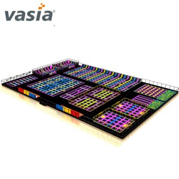 Vasia Children Indoor Trampoline Park Shape Square Age Children Trademark vasia Size Costomized Color Multicolor Warranty One - Huaxia Amusement Co., Ltd. - China