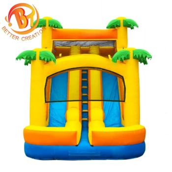 Customized Commercial Kids Double Lane Coconut Tree Inflatable Bouncer Slide - Henan Baite Amusement Equipment Co., Ltd. - China