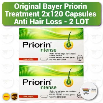 BAYER Priorin Intense Anti Hair Loss Treatment Herbal Capsules - 2×120 Capsules -  DAEWKAEW PANTAMANG Co., Ltd - Thailand
