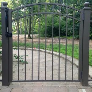 Wrought Iron Driveway Sliding Gate Metal Steel Security Exterior Doors Aluminum Gate Steel Swing Door - Weifang Jinzita Metalworks Co., Ltd. - China