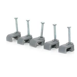 Cable Clips 5mm Circle Nail Cable Clips OEM Accept Type K Type Trademark ZC Usage Cable Fixed Function Tight Wire Origin China, - Wenzhou Zhechi Electric Co., Ltd. - China