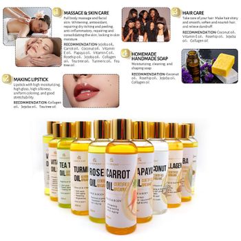 Custom Private Label Bulk Carrier Oils Organic Pure Avocado Almond Jojoba Coconut Oil for Face Skin Hair - EcoRoma GmbH - Germany