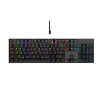 Professional Mechanical Gaming Keyboard - RGB Backlight - Mx Blue Switches, ABS + Iron Structure Full Size Electronics PCBA. M. M Function - Type C Conenction P - Aikun (China) Electronics Company Limited - China