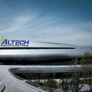 Modern Outdoor Aluminum Panel Curtain Walls for Halls Open Opening Origin China Trademark ALTECH Color Customized Material Aluminum - ALTECH CONSTRUCTION MATERIALS(JIANGXI) CO.,LTD - China