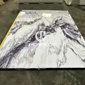 1220mm 2440mm UV Board PVC Marble Sheet Decorative Plastic Wall Panels P33v5F - Linyi Perfect New Material Co., Ltd - China
