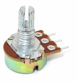 50K Ohm 3Pin 15mm Shaft Potentiometer Shaft Length 15mm Number Of Pins 3pin Resistance Value 50k Ohm Application Adjusting Voltage, Current In Electronic - Technosam - India