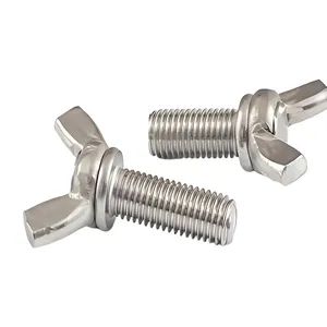 304 Stainless Steel DIN318 Wing Screws with Edged Titanium Wing Bolts - Huizhou ZeYao Hardware Products Co., Ltd. - China