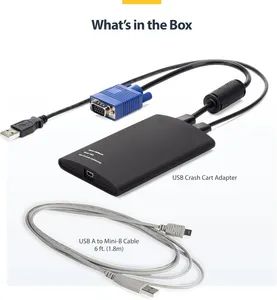 Portable Laptop Crash Cart Adapter, USB/VGA Kvm Console, File Transfer & Video Capture - Shenzhen Firstone Technology Co.,Ltd - China