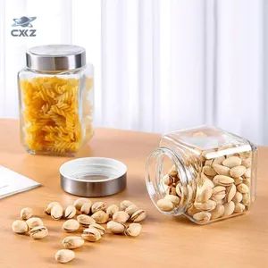 Kitchen Food Spice Sealed Jars Honey Pickles Oat Foods Glass Storage Container - Zibo Chuangxinzhe International Trade Co., Ltd - China