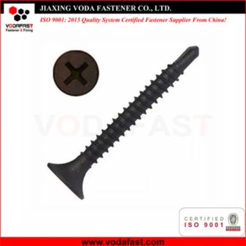 Vodafast Trumpet Head Self Drilling Screw C1022 Black Grade 4.8 Origin China Groove All Kinds Connection Screw Sample - Jiaxing Voda Fastener Co., Ltd. - China