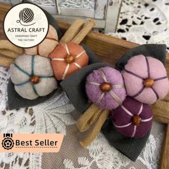 Handmade Finished Fashion Party 3D Floral Fruits Plant Embroidery Brooch Pin - Shantou Tianshangxing Crafts Processing Factory - China