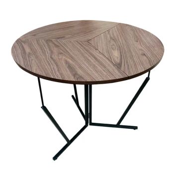 Factory Direct Furniture Event Tables Wooden Round Folding Tables for Hotel Wedding and Dining Restaurant - Huizhou Haorui Hardware Technology Co., Ltd. - China
